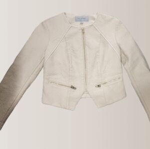 Fahsyee Women's Faux Leather Jackets, Zip Up Motorcycle Short PU Moto Biker Outw